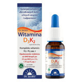 Vitamina D3K2 gocce, 20 ml, Dr. Jacob's 