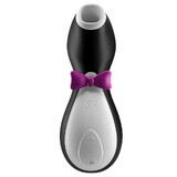 Satisfyer Penguin, massaggiatore clitorideo, pinguino ad aria, bianco e nero