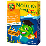 Moller's Omega-3 Fish, gelatine al gusto di arancia e limone, 36 pezzi