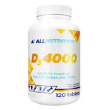 Allnutrition D3 4000, vitamin D 100 µg, 120 tablets