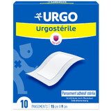 Urgo, Bende Mediche Sterili Urgosterile 10cm x 15cm, Confezione da 10