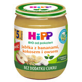 HiPP Fruit en Granen Bio, appel met banaan, kokos en haver, na 5 maanden, 160 g