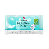 Opharm Moist Toilet Paper, carta igienica umidificata, 48 pezzi