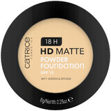 Catrice 18H HD Matte Powder Foundation, fond de ten pudră matifiant, nr. 020N, SPF 15, 8 g