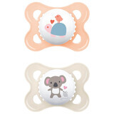 MAM Original, pacifier, silicone, orthodontic, Better Together, girl, 2-6 months, 2 pieces