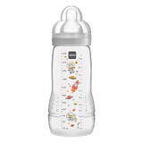 MAM Easy Active, biberon, Space Adventure, unisex, da 4 mesi, 330 ml