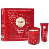 Yope Set da favola invernale, candela profumata + crema protettiva per le mani, 50 ml