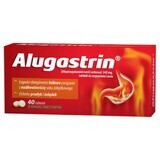 Alugastrin 340 mg, mint flavor, 40 chewable tablets