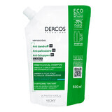 Vichy Dercos Antiforfora DS, shampoo antiforfora, capelli normali e grassi, ricambio, 500 ml