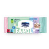 Septona Dermasoft Family, salviette umidificate, camomilla, 100 pezzi