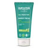 Weleda Energy Fresh, gel doccia uomo 3 in 1, limone e legno di cedro, 200 ml