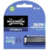 Wilkinson Sword Hydro 5, cartucce di ricambio, Protezione della pelle regolare, 4 pezzi