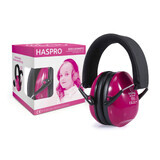 Haspro Kids Earmuffs, paraorecchie protettivo per bambini, da 4 anni, rosa, 1 pezzo