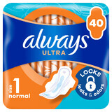 Always Ultra, assorbenti con ali, taglia 1, normali, 40 pz.