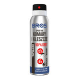 Bros, spray per zanzare e zecche, DEET 50%, 90 ml