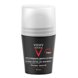 Vichy Homme, antitraspirante roll-on per uomo, protezione di 72 ore, 50 ml