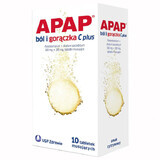 Apap dolore e febbre C plus 500 mg + 300 mg, 10 compresse effervescenti