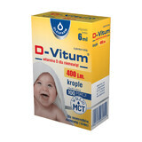 D-Vitum 400 UI, vitamina D per neonati, lattanti e bambini, gocce orali, 6 ml