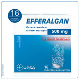 Efferalgan 500 mg, 16 compresse effervescenti