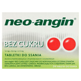 Neo-Angin senza zucchero 1,2 mg + 0,6 mg + 5,72 mg, 24 pastiglie