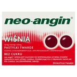 Neo-Angin Cherry 1,2 mg + 0,6 mg + 5,9 mg, 24 pastiglie rigide