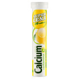 Calcio + vitamina C, gusto limone, 20 compresse effervescenti