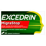 Excedrin Migra Stop 250 mg + 250 mg + 65 mg, 20 Filmtabletten