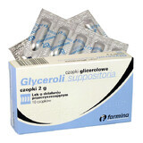 Farmina Gliceroli Suppositoria 2 g, supposte di glicerolo, 10 pezzi