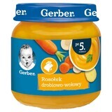 Gerber Zupa, brodo di pollo e manzo, dopo 5 mesi, 125 g