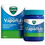 Vicks VapoRub, unguento per bambini da 5 anni e adulti, 100 g