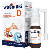 Wamilki Vitamina D3 para recién nacidos, lactantes y niños pequeños, gotas con bomba dosificadora, 10 ml