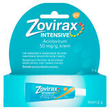 Zovirax Intensive 50 mg/1 g, crema, 2 g