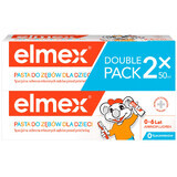 Elmex, dentifricio per bambini con aminofluoruro, 0-6 anni, 2 x 50 ml