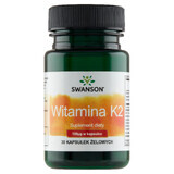 Swanson K-2, vitamina K 100 µg, 30 capsule in gel