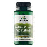 Swanson Certified Organic Spirulina, spirulina biologica, 180 compresse