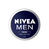 Nivea Men Creme, crema viso, corpo e mani per uomo, 75 ml