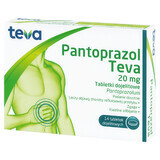 Pantoprazole Teva 20 mg, 14 gastrointestinal tablets