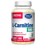 Jarrow Formulas L-Carnitina 500, L-Carnitină, 100 capsule vegetale