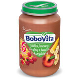 BoboVita Dessert, mela, banana e lampone con pappa di mais, dopo 6 mesi, 190 g