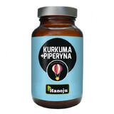 Hanoju, Curcuma + piperina, Depurativo, 90 capsule