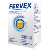 Fervex 500 mg + 200 mg + 25 mg, granulato per soluzione orale, 12 bustine