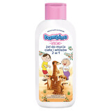 Bambino Kids, gel lavante per corpo e capelli 2 in 1, Bolek i Lolek i surykatki, da 1 anno, 400 ml