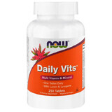 Now Foods, Daily Vits, vitamine e minerali per vegani e vegetariani, 250 compresse