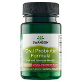 Swanson Oral Probiotic Formula, gusto fragola, 30 pastiglie