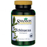 Swanson Echinacea 400 mg, fiore di conifera viola, 180 capsule