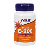 Now Foods Natural E-200, vitamina E, 100 capsule in gel