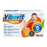 Vibovit Junior, per bambini da 4 a 12 anni, gusto fragola, 14 bustine