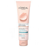 L'Oreal Rare Flowers, scrub detergente per il viso agli estratti di rosa e di loto, 150 ml