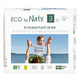 Eco By Naty, Biologische wegwerpluiers maat 3, 4-9 kg, 50 stuks