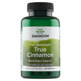 Swanson Full Spectrum True Cinnamon, cannella di Ceylon, 120 capsule